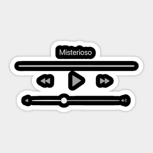 Playing Misterioso Sticker